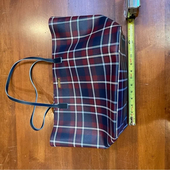 Kate Spade plaid tote bag - Picture 2 of 6